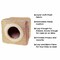 Pet Adobe Indoor Cat Pet Bed Cave with Removable Cushion Pad for Cats/Small Animals, Tan/White Animal Print 728420YHZ - alternate 3